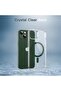 Magnetic Case for iPhone 13 (6.1") MagSafe Compatible, Shockproof, Clear/Alpine Green - 5