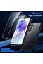 3-in-1 Matte Case for Samsung Galaxy A55 5G with 2-Pack Tempered Glass (Black) - 3