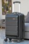 Front Open Hard shell ABS Carry-On Luggage, Lightweight, Laptop Compartment, Removable Wheels - 3