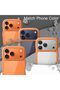 Wavy Case for iPhone 17 Pro 6.3-Inch, Clear Hard PC Back (Orange) - 7