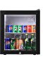 40L Glass Door Beverage Cooler with Key Lock for Bed Room, Zero Noise, Thermoelectric, No Compressor - 4