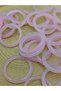 Agate Stone Thin Band Ring – Pink Variegated – 3mm Thickness (59974) - Price Is for 1 Piece Ring