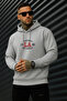 Men's Winter California Los Angeles Printed Cotton Hooded Kangaroo Pocket Sweatshirt