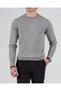 Italian Style S Slim Fit Men's Crew Neck Knitwear Sweater Gray T13121