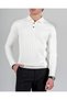 Italian Style S Slim Fit Polo Neck Knitwear Sweater White T14489 - 5