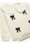 Baby Girl Bow Detailed Long Sleeve Peter Pan collar Sweatshirt (Aw 25) - 3