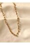 Knot Chain Steel Necklace - Gold