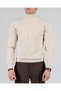 Italian Style S Slim Fit Turtleneck Knitwear Men's Sweater Gray T13227 - 5
