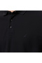 Men's Black Classic Fit Long Sleeve Polo Neck T-Shirt - 5