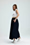 Women's Elastic Waist Double Pocket Bell Skirt - 6