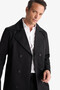 Slim Fit Lined Buttoned Pocketed Belted Long Trench Coat D5528Ax26Sp - 4