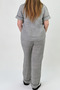 Women's Pajama Set Shirt Collar Relaxed Fit Sleepwear Set - 3
