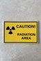 From the Warning Signs Series, "Caution! Radiation Area English Sign 30X20 cm – 3 mm Forex - 4