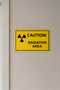 From the Warning Signs Series, "Caution! Radiation Area English Sign 30X20 cm – 3 mm Forex