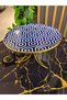 Glass Decorative Display Stand with Line Detail Metal Gold Legs, Stand, Kura Piped K - 3