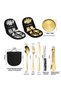 Premium Stainless Steel Camping & Picnic Set with Carrying Case – 10 Piece Silver Color - 3