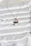 Silver Steel Chain Snowman Christmas Theme Women's Necklace for Elegant Necks