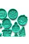 12-Piece Christmas Mega Cookie Mold Set |   Santa Claus, Deer, Snowflake, Wreath, Sweater - 3