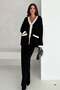 Knitwear Double Set - V-Neck Metal Button Detailed Cardigan and Trouser Set Stylish Design 002 - 5