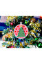 Tree, Snowman, Gift Package, Dwarf Mosaic Pattern Christmas Ornament
