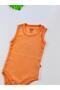 100% Cotton Corded Fabric Straps Baby Undershirt Bodysuit - 3
