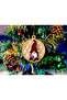 Tree, Snowman, Gift Package, Dwarf Mosaic Pattern Christmas Ornament - 4