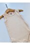 100% Cotton Corded Fabric Straps Baby Undershirt Bodysuit - 5