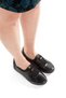 Artı-Artı014-Bb-0051 Genuine Leather Daily Orthopedic Women's Black Ballet Shoes - 6