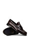 Men's Burgundy Genuine Leather Tasseled Loafer - 3