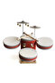Unprinted Leather Children's Drum - Red 50cm |   Red Drum |   Dg-Baskisiz_Bos - 2