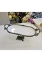 Cast Edge Frame Footed Porcelain Presentation Plate 30*16 Antique