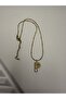 Steel, with Stylish Chain Detail, Two-Tone, Design Letter Necklace - 5