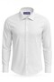 Men's White Classic Shirt – Slim Fit , Straight Model, Stylish Office & Casual Combination - 2