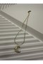 Steel, with Stylish Chain Detail, Two-Tone, Design Letter Necklace - 3