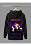 Journey Printed Cotton Long Sleeve Fleece-Lined 3 Yarn Hooded Rock Sweatshirt
