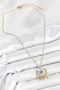 Harmonyaura 316L Steel Zircon Stone Evil Eye Model Gold Color Women's Necklace - 2