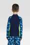 Boys Kids Rashguard Long Sleeve - Navy Sharks - 2