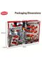 Fire Rescue Parking Garage Playset for Kids 3 Layer Sliding Track with Lights & Sound - 3