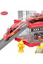 Fire Department 3-In-1 Parking Building Playset For Kids Multi Level Fire Station With Sliding Ramp - 6