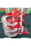 Fire Rescue Parking Garage Playset for Kids 3 Layer Sliding Track with Lights & Sound - 8