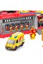 Fire Department 3-In-1 Parking Building Playset For Kids Multi Level Fire Station With Sliding Ramp - 8