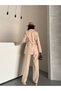 Blazer, Checked Jacket, Pants Suit, and a Thin Belt That Ties at the Waist - 5