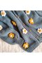 Hand Knitted Daisy Motif Girl's Cardigan 6-7 Years Old - 2