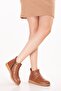 Genuine Leather Non-Slip Sole Comfortable Daily Stylish Boots Mlk.042 Tan - 4