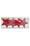 Hanging Stars Red 8cm 4Pcs/Box - 2