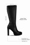 Laugy Women's Pointed Toe High Platform Heeled Boots 4250 - 2