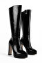 Laugy Women's Pointed Toe High Platform Heeled Boots 4250 - 3