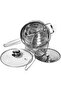 Stainless Steel Steamer Pot Set Cooking Pot Steamer Insert and Vented Glass Lid Stack 4 PCS Set