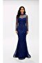 Fish Model Long Sleeve Sequined Beaded Engagement Promise Wedding Dress Gown