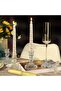 Clear Glass Candlestick Holders, 6-piece Set - 4